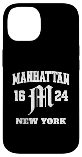 Manhattan New York 1624 Gotisches Stadterbe Hülle für iPhone 14 von Atomic Gorilla
