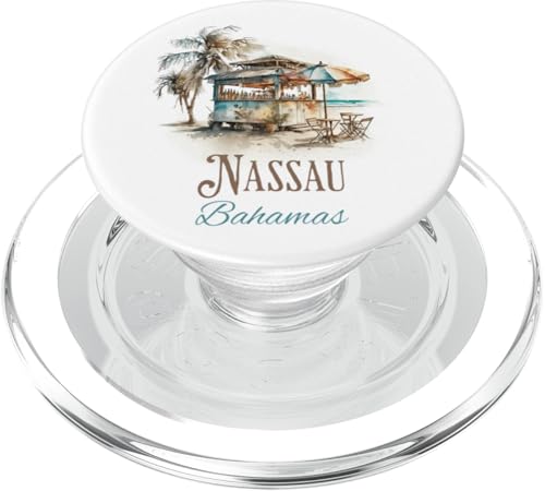 Nassau Bahamas Tiki Bar Aquarell Design - Island Vibes PopSockets PopGrip für MagSafe Nassau Bahamas Tiki Bar Aquarell Design - Island Vibes PopSockets PopGrip für MagSafe von Atomic Gorilla
