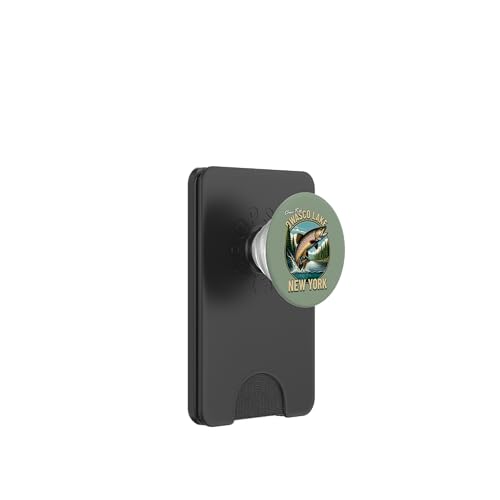 OWASCO Lake Fishing - New York Finger Lakes Forelle PopSockets PopWallet für MagSafe von Atomic Gorilla