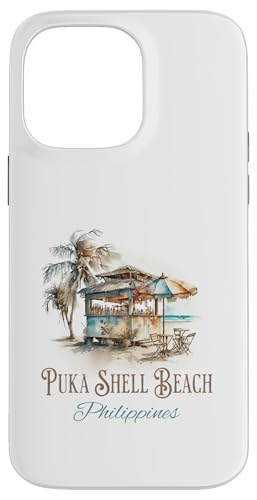 Puka Shell Beach Tiki Bar Aquarell Design - Philippinen Hülle für iPhone 14 Pro Max Puka Shell Beach Tiki Bar Aquarell Design - Philippinen Hülle für iPhone 14 Pro Max von Atomic Gorilla