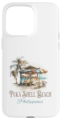 Puka Shell Beach Tiki Bar Aquarell Design - Philippinen Hülle für iPhone 15 Pro Max Puka Shell Beach Tiki Bar Aquarell Design - Philippinen Hülle für iPhone 15 Pro Max von Atomic Gorilla