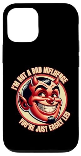 Retro Devil Grin - Bad Influence Funny Hülle für iPhone 12/12 Pro von Atomic Gorilla