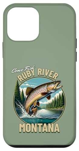 Ruby River Fliegenfischen - Montana Backcountry Forelle Hülle für iPhone 12 mini von Atomic Gorilla