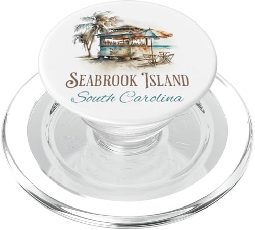 Seabrook Island Tiki Bar Aquarell Design - SC Coast PopSockets PopGrip für MagSafe Seabrook Island Tiki Bar Aquarell Design - SC Coast PopSockets PopGrip für MagSafe von Atomic Gorilla