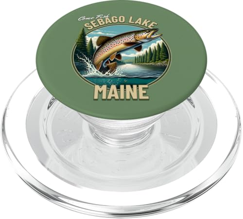 Sebago Forellenangeln - Maine Wilderness PopSockets PopGrip für MagSafe von Atomic Gorilla
