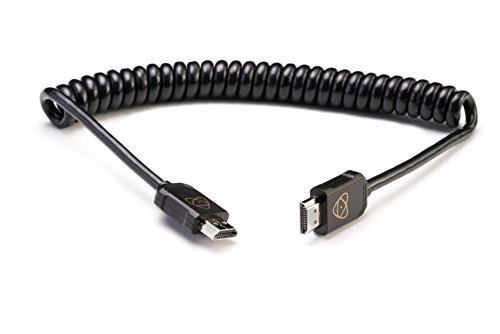 Atomos ATOM4K60C6 HDMI Kabel Full 40 cm, Cast Connector (80 cm Extended) schwarz von Atomos