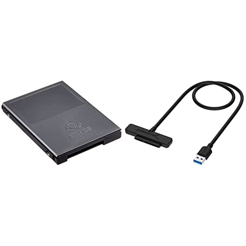 Atomos ATOMCAD112 Master Caddy II Festplattengehäuse (5er Pack) & Sabrent SATA Kabel Adapter, USB 3.0 zu SSD / 2,5-Zoll-SATA-Festplatten Adapter (EC-SSHD) von Atomos
