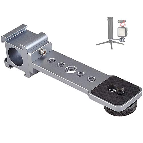 Dreifach Kardan Mikrofonhalterung, Mikrofon LED Licht Verlängerungsstange Adapter für DJI OM4 OSMO Mobile 3, Smooth 4, Hohem iSteady Mobile+, Feiyu, MOZA, DSLR, Gimbal Stabilisator Dreifach Kardan Mikrofonhalterung, Mikrofon LED Licht Verlängerungsstange Adapter für DJI OM4 OSMO Mobile 3, Smooth 4, Hohem iSteady Mobile+, Feiyu, MOZA, DSLR, Gimbal Stabilisator von Atoptek
