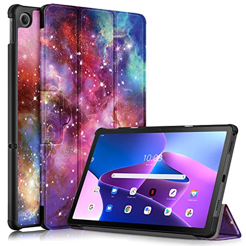 Atrfeel Hülle für Lenovo Tab M10 Plus 3rd Gen 10.6 2022 TB-125F/TB-128F,Ultra Dünn Leicht Leder Tasche Schutzhülle Verstellbar Multi-Winkel Faltbar Ständer Schlank Klapphülle Abdeckung,Milchstraße von Atrfeel