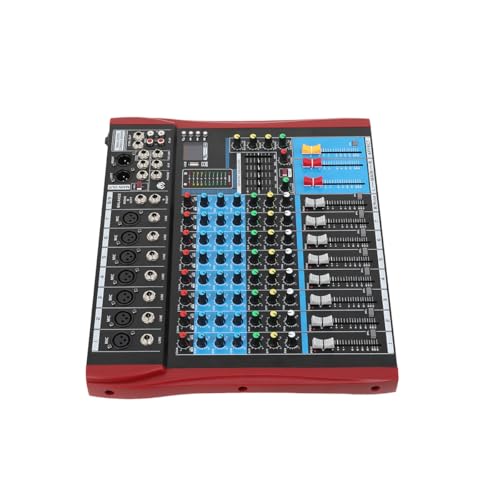 Atsoya 8 Kanal professioneller Audiomixer, DJ Mixer Mischpult mit Bluetooth USB 5 Band EQ 48V Phantomspeisung Echtzeitüberwachung Halleffekt für Heim-KTV-Bühnenstudioaufnahmen Atsoya 8 Kanal professioneller Audiomixer, DJ Mixer Mischpult mit Bluetooth USB 5 Band EQ 48V Phantomspeisung Echtzeitüberwachung Halleffekt für Heim-KTV-Bühnenstudioaufnahmen von Atsoya