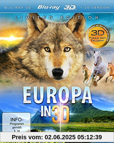 Europa in 3D (Norwegen 3D, Alpen 3D, World's Nature 3D) (Limited Edition im 3 Disc Set) [3D Blu-ray] von Attila Tenki