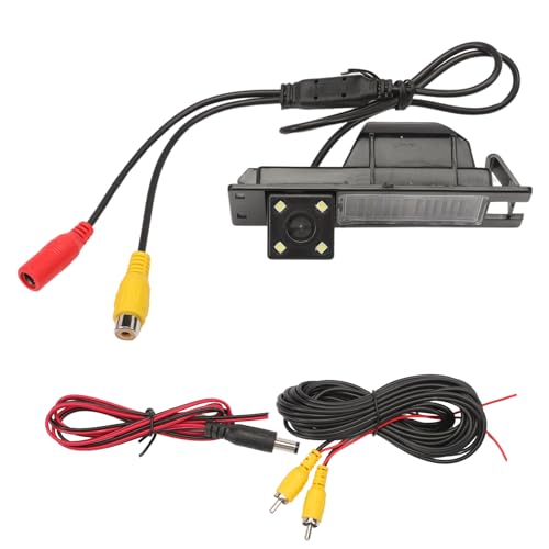 Attisfiera Auto CCD Nachtsicht 4 LED Backup Rückfahrkamera Für Astra H J Corsa Meriva Vectra Zafira Insignien Grande Regal Auto Rückkamera,Kofferraum Kamera von Attisfiera