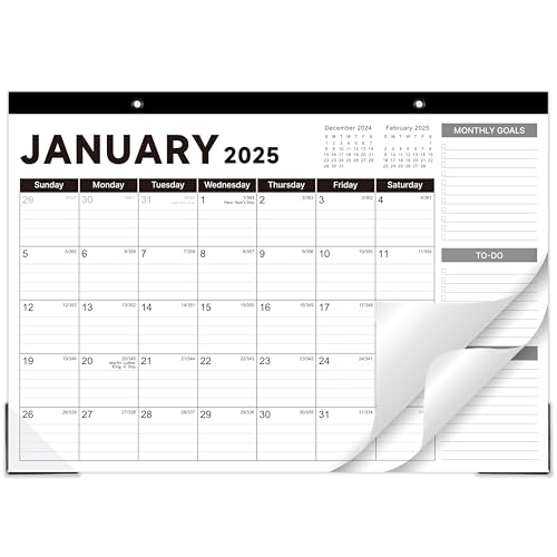Tischkalender 2025 – Tischkalender 2025, Januar 2025 – Dez. 2025, 43,2 x 30,5 cm, Schreibtischkalender mit Notizen, Eckenschutz, linierte Blöcke Tischkalender 2025 – Tischkalender 2025, Januar 2025 – Dez. 2025, 43,2 x 30,5 cm, Schreibtischkalender mit Notizen, Eckenschutz, linierte Blöcke von Attitill