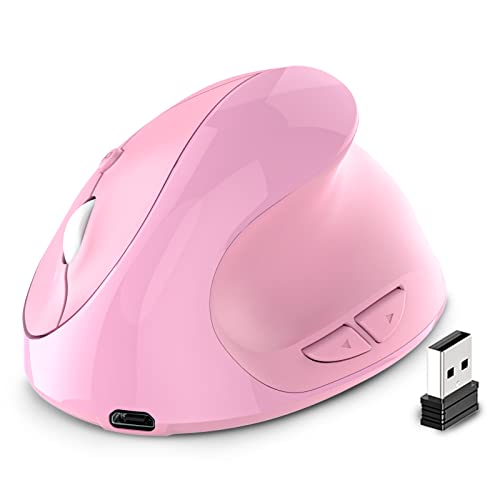 Kabellose Maus, Farbverlauf, 2,4 GHz, kabellose Laptop-Maus mit 20 m Verbindungsentfernung, leise, ergonomische kabellose Maus funktioniert für Mac OS / Windows (blau) von Attoe