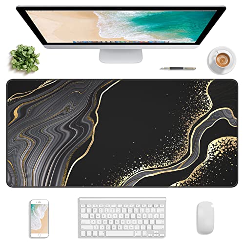 Atufsuat Erweitertes Gaming-Mauspad, XXL großes Mauspad 77 x 36 cm, Computer-Tastatur-Mauspad, Wasserdichte Schreibtischunterlage mit Genähten Kanten und Rutschfester Unterseite für Frauen im Büro von Atufsuat
