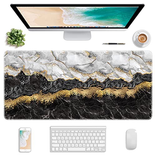 Atufsuat Erweitertes Gaming-Mauspad, XXL großes Mauspad 77 x 36 cm, Computer-Tastatur-Mauspad, Wasserdichte Schreibtischunterlage mit Genähten Kanten und Rutschfester Unterseite für Frauen im Büro von Atufsuat