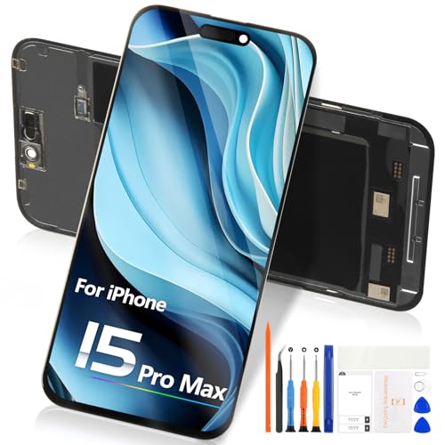 Bildschirm LCD für iPhone 15 Pro Max, für iPhone 15 Pro Max LCD Display Touchscreen für iPhone 15ProMax A2849 A3105 A3106 A3108 LCD Bildschirm Ersatz Glas Montage Tools Bildschirm LCD für iPhone 15 Pro Max, für iPhone 15 Pro Max LCD Display Touchscreen für iPhone 15ProMax A2849 A3105 A3106 A3108 LCD Bildschirm Ersatz Glas Montage Tools von Atwist