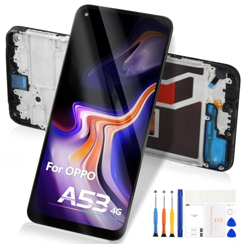 Bildschirm für OPPO A53 4G/ A53S /A32/ A33 2020 LCD Display, Touchscreen Digitizer für OPPO A53 4G Ersatz Ersatz Assembly mit Rahmen CPH2127 CPH2131 CPH2139 PDVM00 Bildschirm für OPPO A53 4G/ A53S /A32/ A33 2020 LCD Display, Touchscreen Digitizer für OPPO A53 4G Ersatz Ersatz Assembly mit Rahmen CPH2127 CPH2131 CPH2139 PDVM00 von Atwist