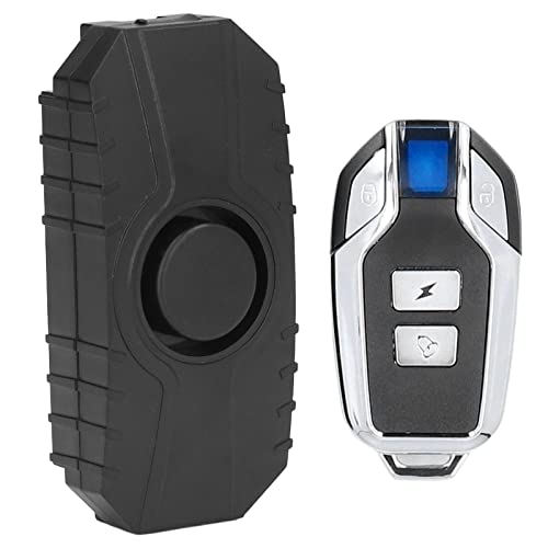 Atyhao Fahrradalarm, Elektroauto, Fahrrad, Haushalt, Drahtlose Fernbedienung, Motorrad, Vibration für Diebstahlschutz, Schwarz, Lang, Poolalarme (Schwarz mit 1 Fernbedienung) von Atyhao