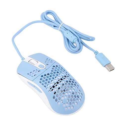 Atyhao Mobilfunkmaus, USB-Typ-C-kompatibel, Ergonomisches Design, RGB-Maus für Büro und Zuhause (Blau) von Atyhao