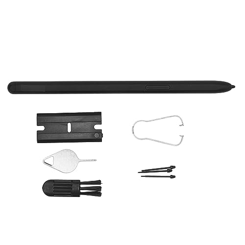 Faltbarer Telefon-Stift, Ersatz-Kunststoff, Tragbarer Faltbarer Telefon-Touch-Stift für Z Fold 4 (Schwarz) von Atyhao