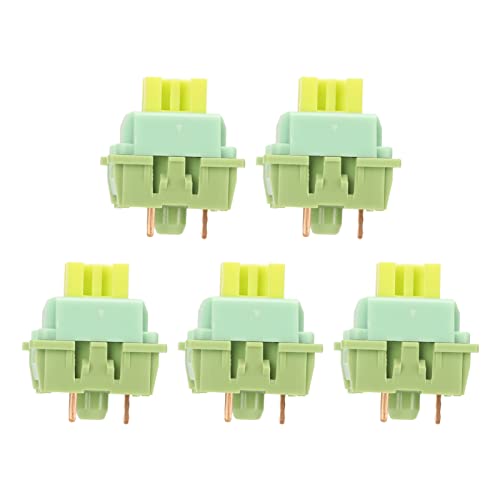 Mechanisches Tastaturschalter-Set, Leise Hintergrundbeleuchtungsfunktion, Hochempfindlicher DIY-Tastaturschalter, Langlebig für Computer Zum Anpassen von Tastaturen (Limone Absatz stumm) von Atyhao