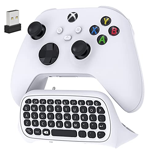 Controller-Tastatur für Xbox Series X/S/Xbox One/One S, kabelloses Bluetooth-Gaming-Chatpad-Tastatur mit USB-Empfänger, eingebautem Lautsprecher und 3,5-mm-Audio-Klinkenstecker One/S Controller von Auarte