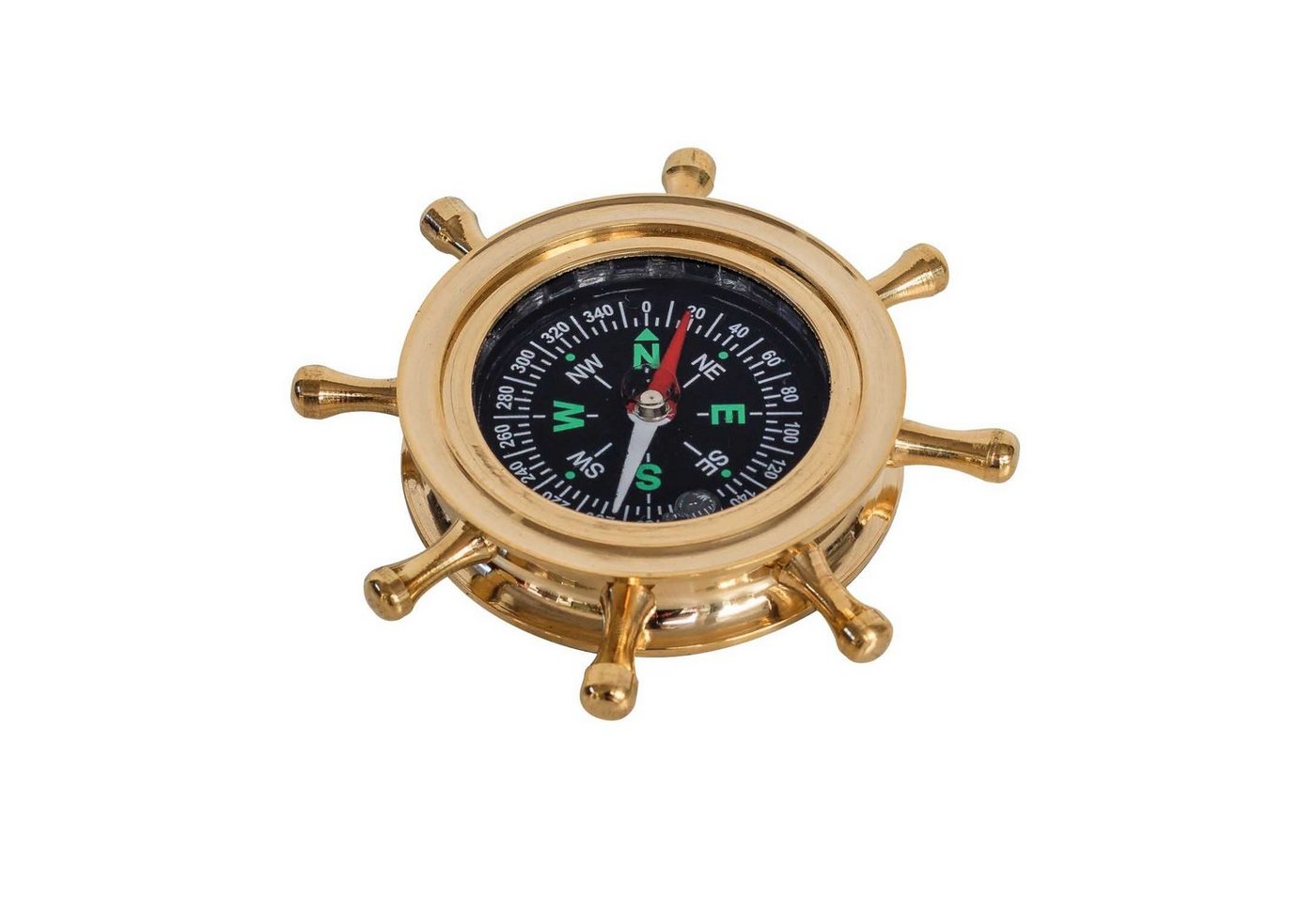 Aubaho Kompass Kompass Steuerrad Maritim Dekoration Navigation Messing Antik-Stil von Aubaho