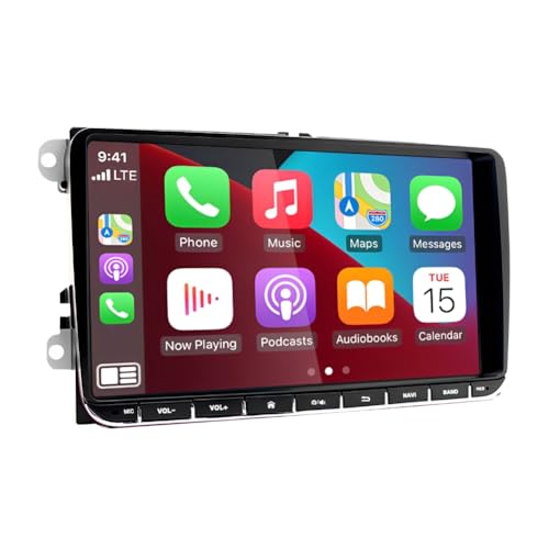 9 Zoll Car Stereo 2G+32G Autoradio für VW Golf 5 Tiguan Touran Passat Polo Skoda Caddy Seat Radio Wireless Carplay Android Auto mit GPS,FM,Bluetooth,Rückfahrkamera 9 Zoll Car Stereo 2G+32G Autoradio für VW Golf 5 Tiguan Touran Passat Polo Skoda Caddy Seat Radio Wireless Carplay Android Auto mit GPS,FM,Bluetooth,Rückfahrkamera von Aublinto