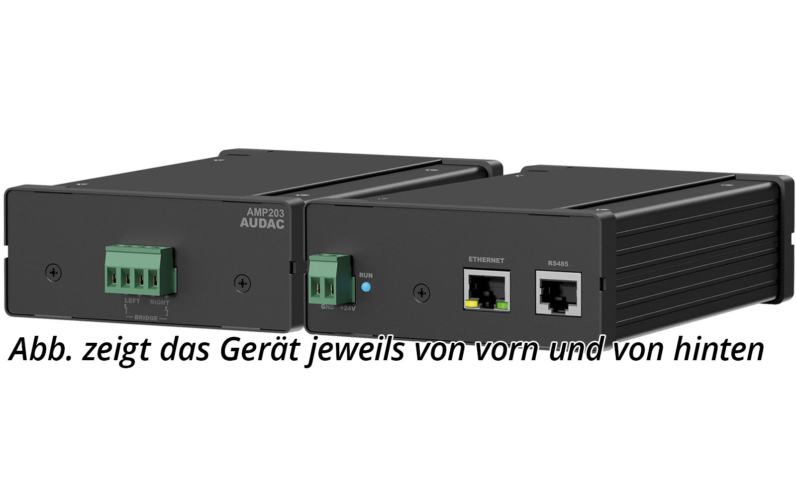 Audac AMP 203 Verstärker mit Dante/AES67-Eingängen von Audac