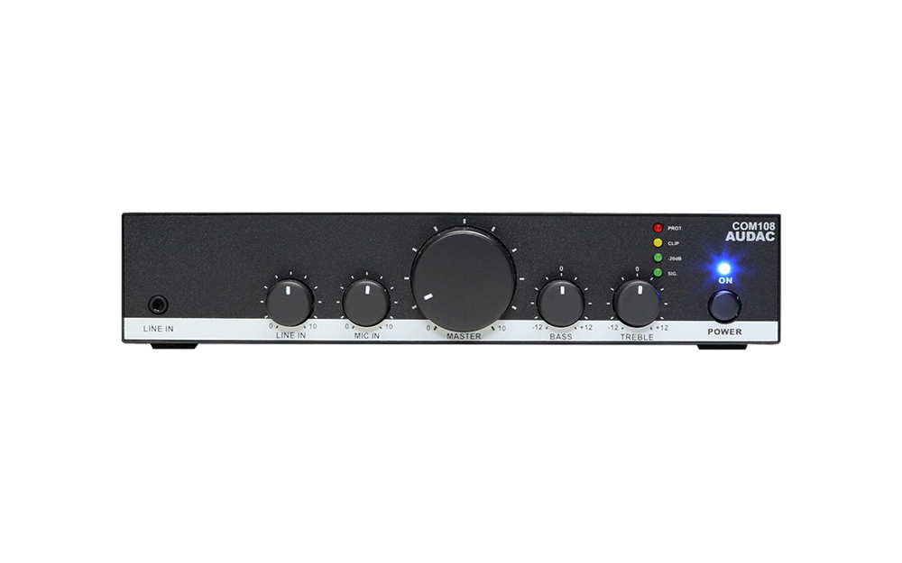 Audac COM 108 - ELA Mischverstärker 80W 100V Audac COM 108 - ELA Mischverstärker 80W 100V von Audac