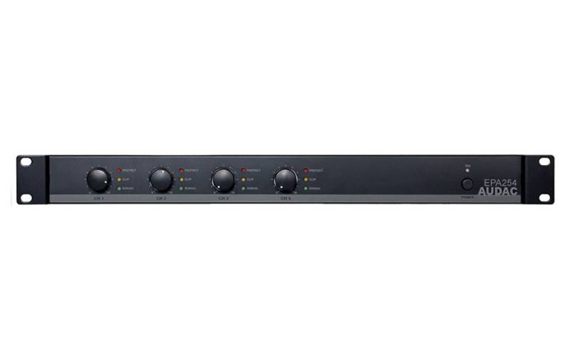 Audac EPA 254 4-Kanal-Endstufe, Class-D, 4 x 250 W - mit Frequenzweiche von Audac