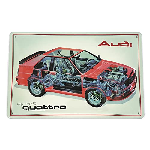 Audi A8-8985 Blechschild Sport Quattro 3D-Prägung Stahlblech, Fahrzeug-Querschnitt Audi A8-8985 Blechschild Sport Quattro 3D-Prägung Stahlblech, Fahrzeug-Querschnitt von Audi