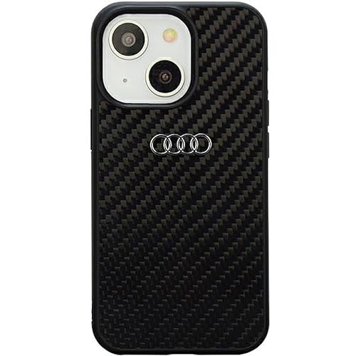 Audi Carbon Fiber Hülle für iPhone 14 6.1" Schwarz Hard AU-TPUPCIP14-R8/D2-BK von Audi
