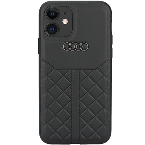 Audi Genuine Leather Hülle für iPhone 12/12 Pro 6.1" Schwarz Hard AU-TPUPCIP12P-Q8/D1-BK von Audi