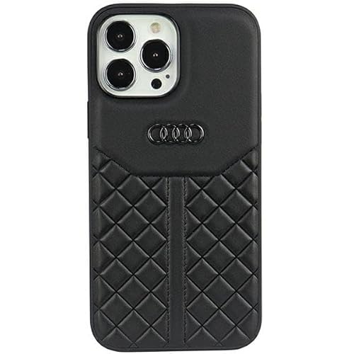 Audi Genuine Leather Hülle für iPhone 13 Pro / 13 6.1" Schwarz Hard AU-TPUPCIP13P-Q8/D1-BK von Audi