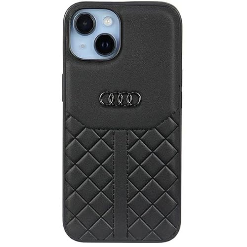 Audi Genuine Leather Hülle für iPhone 14 6.1" Schwarz Hard AU-TPUPCIP14-Q8/D1-BK von Audi