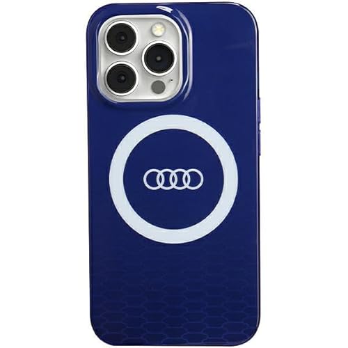 Audi IML Big Logo Case Hülle für iPhone 13 Pro / 13 6.1" Blau Blue hardcase AU-IMLMIP13P-Q5/D2-BE von Audi