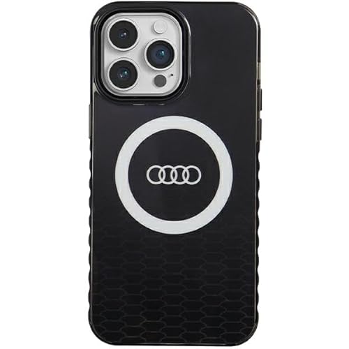 Audi IML Big Logo Case Hülle für iPhone 14 Pro Max 6.7" Schwarz hardcase AU-IMLMIP14PM-Q5/D2-BK von Audi