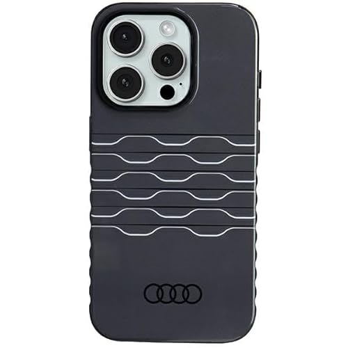 Audi IML Case Hülle für iPhone 15 Pro 6.1" Schwarz hardcase AU-IMLMIP15P-A6/D3-BK von Audi