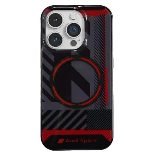 Audi IML Sport Case Hülle für iPhone 14 Pro Max 6.7" Schwarz hardcase AU-IMLMIP14PM-RSQ/D2-BK von Audi