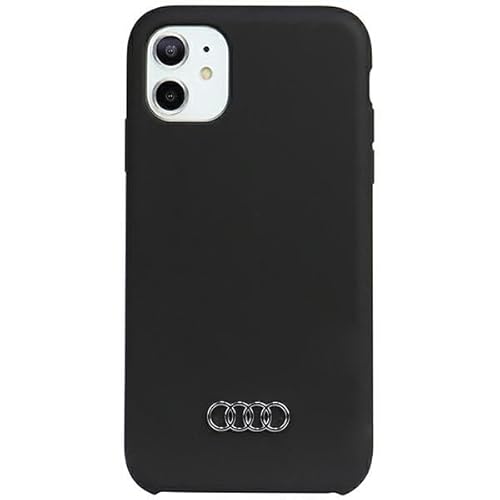 Audi Silicone Hülle für iPhone 12/12 Pro 6.1" Schwarz Hard AU-LSRIP12P-Q3/D1-BK von Audi