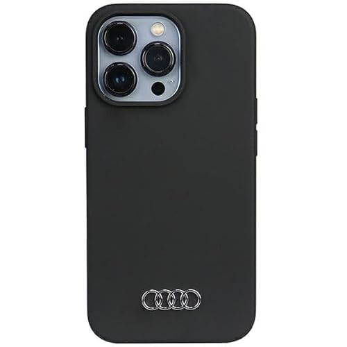 Audi Silicone Hülle für iPhone 13 Pro / 13 6.1" Schwarz Hard AU-LSRIP13P-Q3/D1-BK von Audi