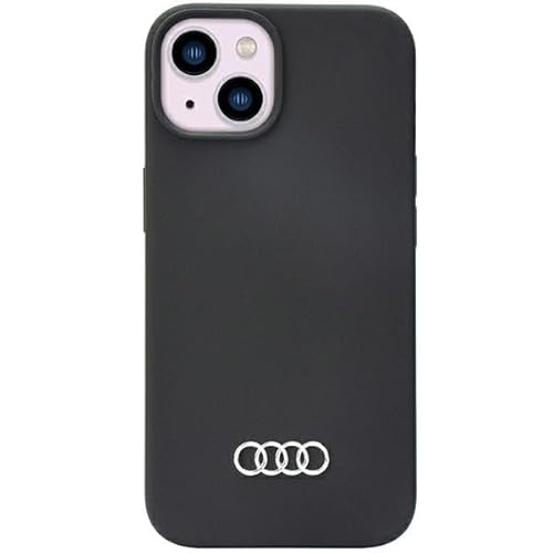 Audi Silicone Hülle für iPhone 14 6.1" Schwarz Hard AU-LSRIP14-Q3/D1-BK von Audi