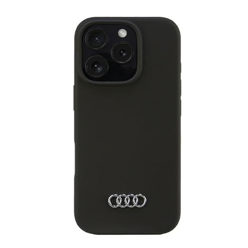 Audi Silikonhülle für iPhone 16 Pro 6.3" schwarz AU-LSRIP16P-Q3/D1-BK von Audi