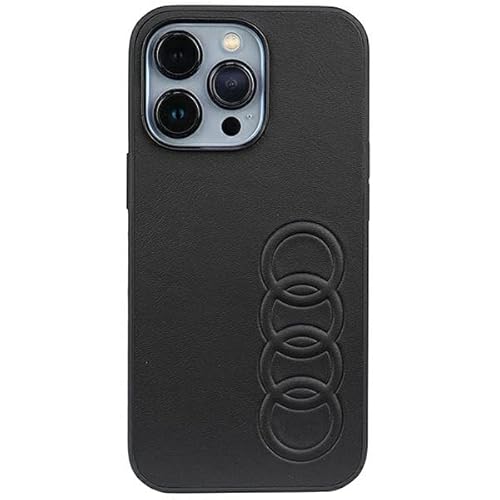 Audi Synthetic Leather Hülle für iPhone 13 Pro / 13 6.1" Schwarz Hard AU-TPUPCIP13P-TT/D1-BK von Audi