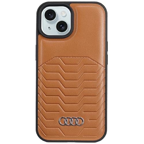Audi Synthetic Leather Hülle für iPhone 15/14 / 13 6.1" braun hardcase AU-TPUPCMIP15-GT/D3-BN Audi Synthetic Leather Hülle für iPhone 15/14 / 13 6.1" braun hardcase AU-TPUPCMIP15-GT/D3-BN von Audi