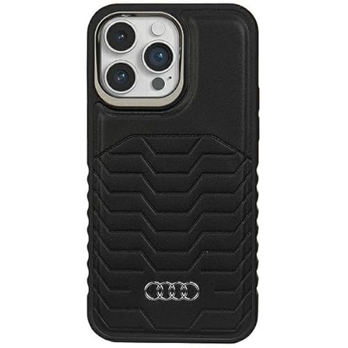 Audi Synthetic Leather Hülle für iPhone 15 Pro Max 6.7" Schwarz hardcase AU-TPUPCMIP15PM-GT/D3-BK Audi Synthetic Leather Hülle für iPhone 15 Pro Max 6.7" Schwarz hardcase AU-TPUPCMIP15PM-GT/D3-BK von Audi