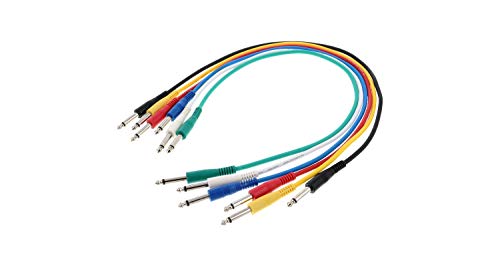 Audibax Basic Colour Cable Patch Jack Mono a Jack Mono 6 Und 1,5 Metros von Audibax