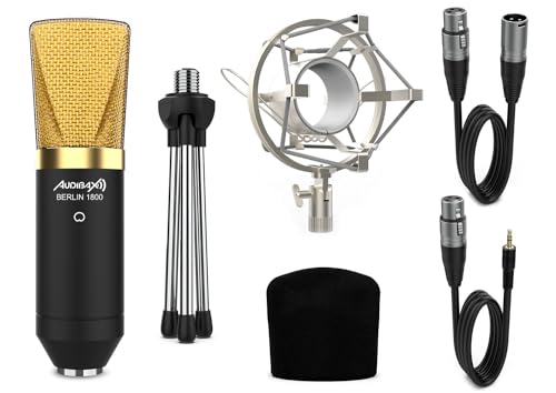 Audibax Berlin 1800 Gold Pack Micrófono Studio Gran Diafragma Audibax Berlin 1800 Gold Pack Micrófono Studio Gran Diafragma von Audibax